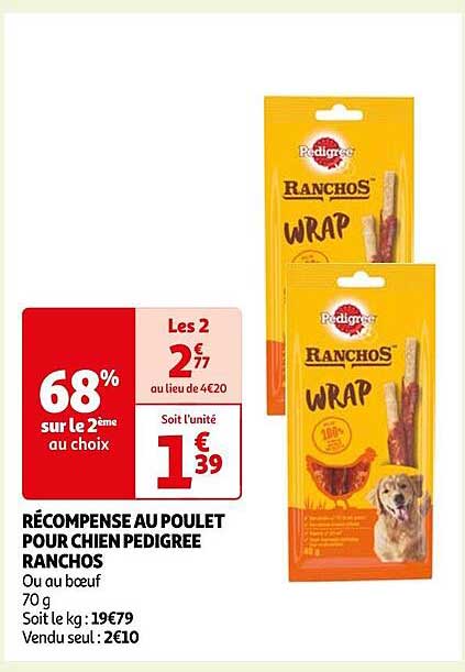 Récompense Au Poulet Pour Chien Pedigree Ranchos