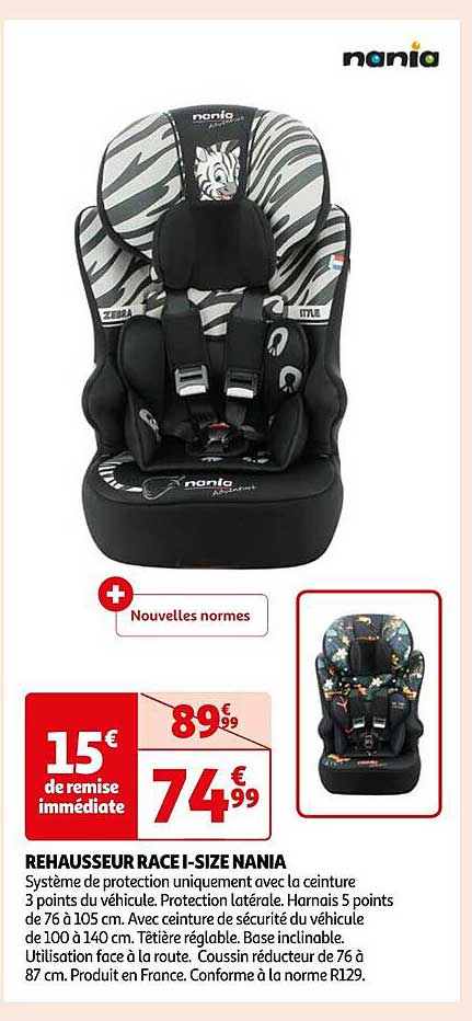 rehausseur race i-size nania