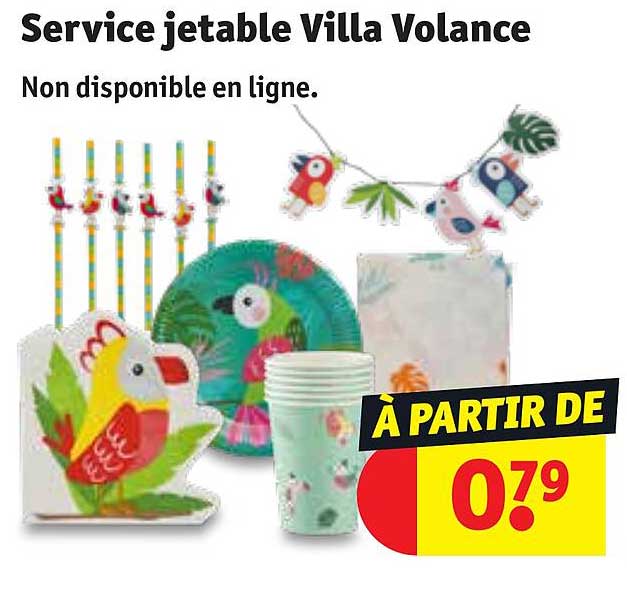 Service Jetable Villa Volance