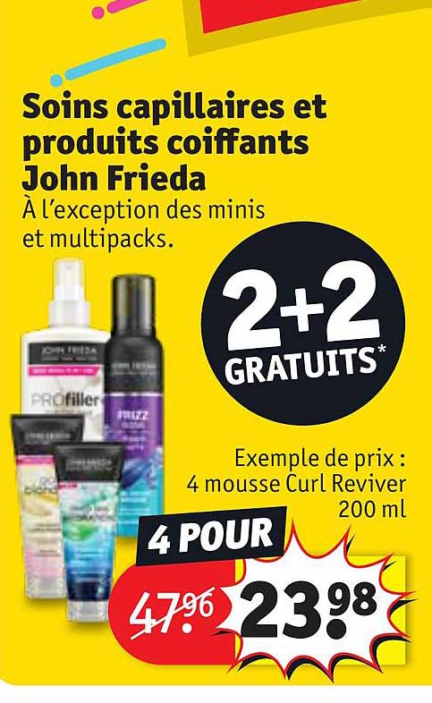 soins capillaires et produits coiffants john frieda