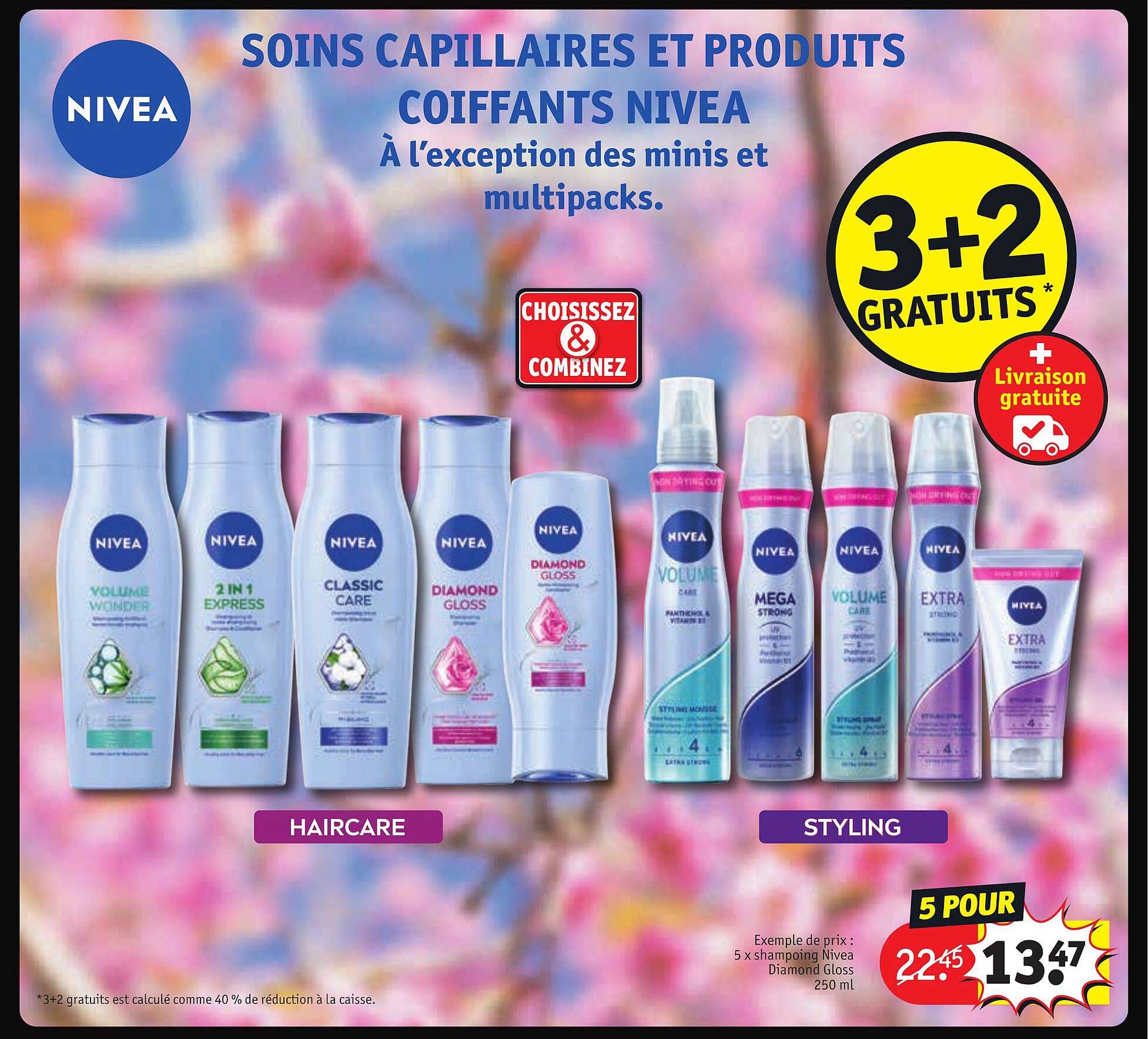 soins capillaires et produits coiffants nivea