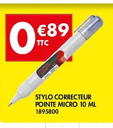 Stylo Correcteur Pointe Micro 10ml
