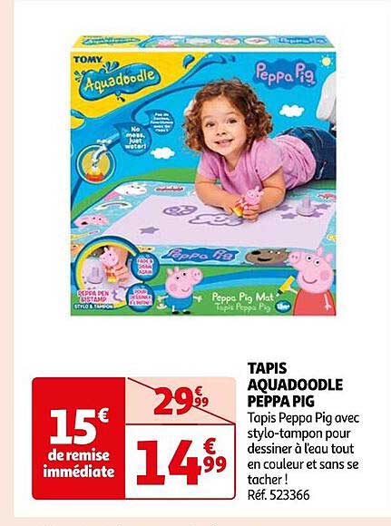 tapis aquadoodle peppa pig