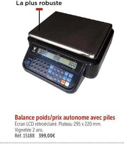 Balance Poids Prix Autonome Avec Piles