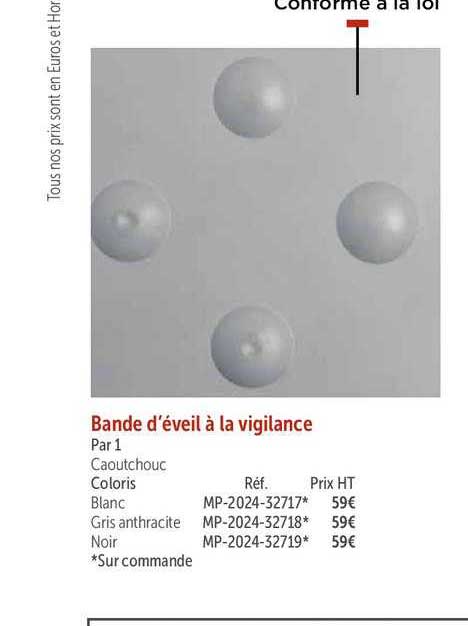 bande d'éveil à la vigilance