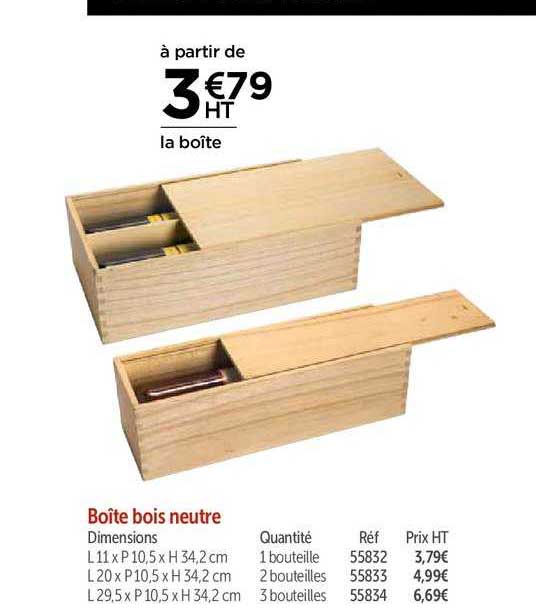 Boîte Bois Neutre