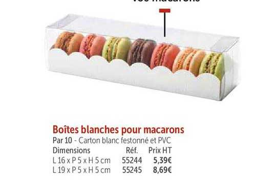 Boîtes Blanches Pour Macarons