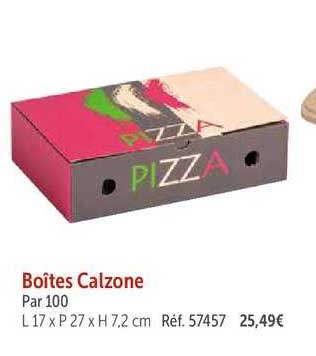 boîtes calzone