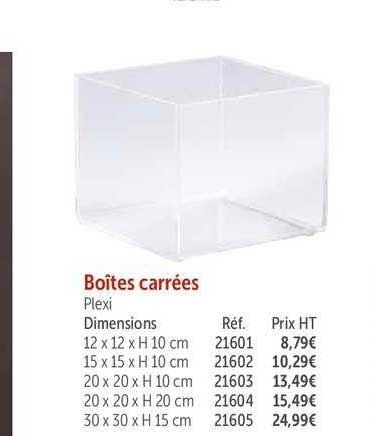 Boîtes Carrées
