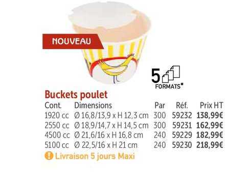 Buckets Poulet