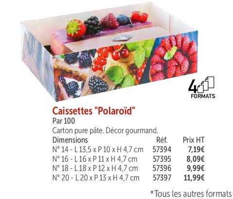 caissettes "polaroïd"