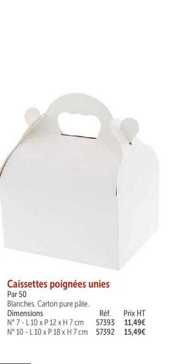 caissettes poignées unies