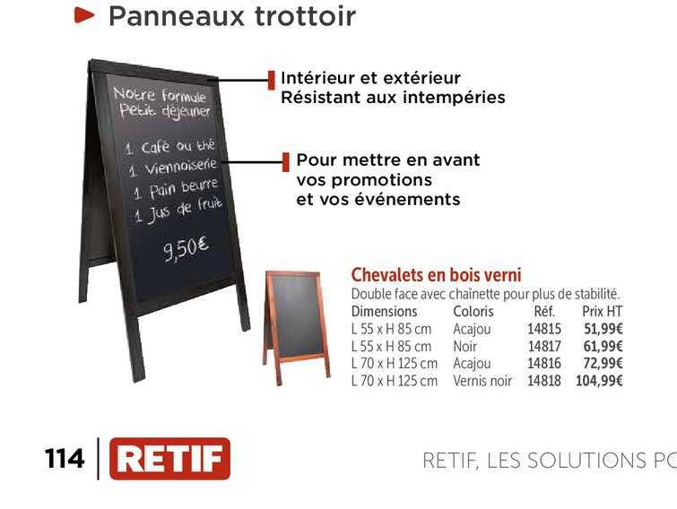 chevalets en bois verni