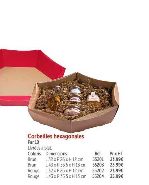 corbeilles hexagonales