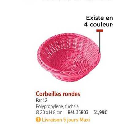 corbeilles rondes