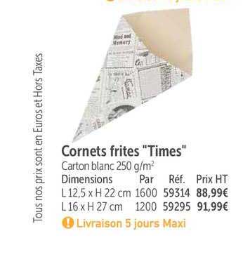 Cornets Frites Times