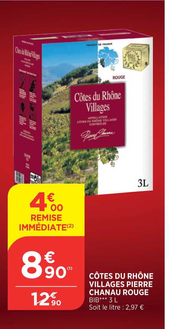 côtes du rhône villages pierre chanau rouge