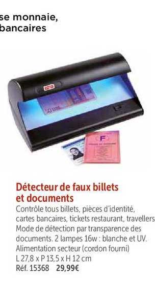 détecteur de faux billets et documents