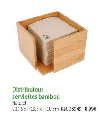 Distributeur Serviettes Bambou