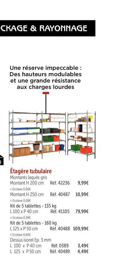 étagère Tubulaire