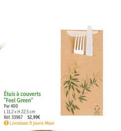 étuis à couverts "fell green"