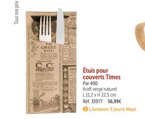 étuis pour couverts times