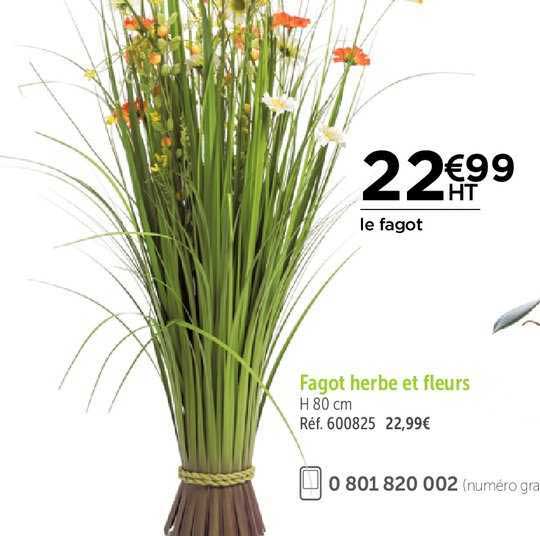 fagot herbe et fleurs