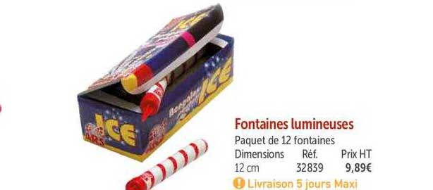fontaines lumineuses