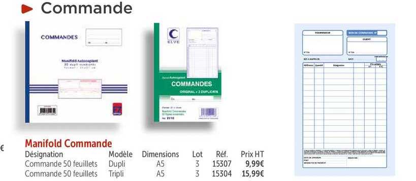 manifold commande