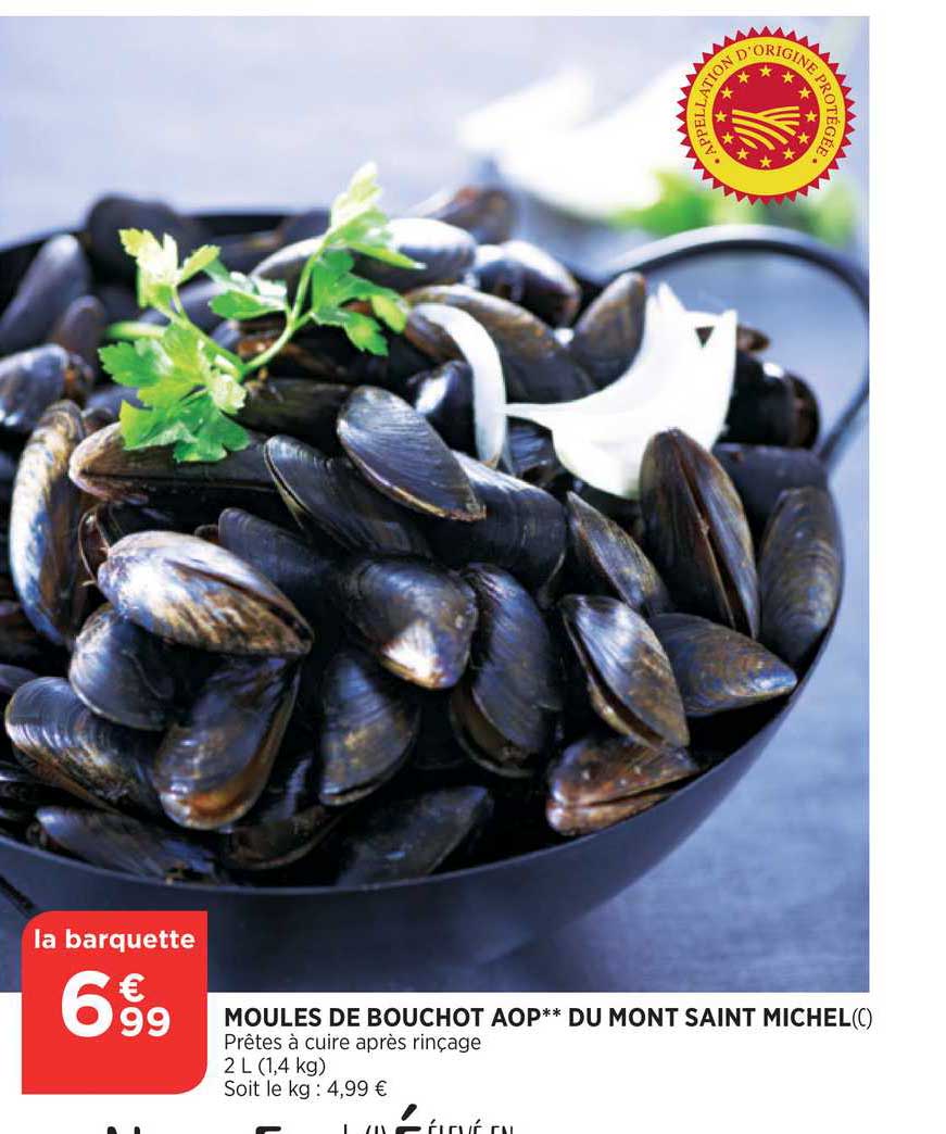Moules De Bouchot Aop Du Mont Saint Michel