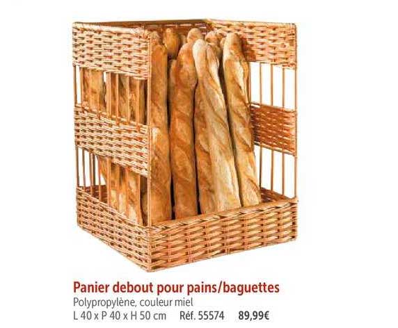 panier debout pour pains baguettes