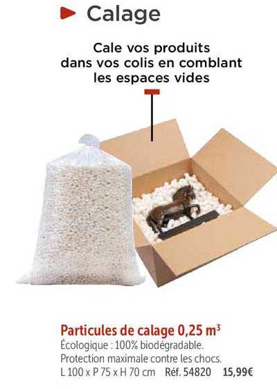 particules de calage 0.25 m3