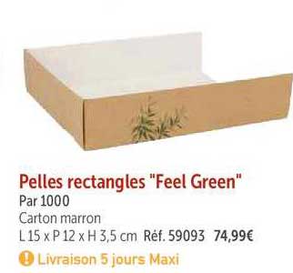 pelles rectangles feel green