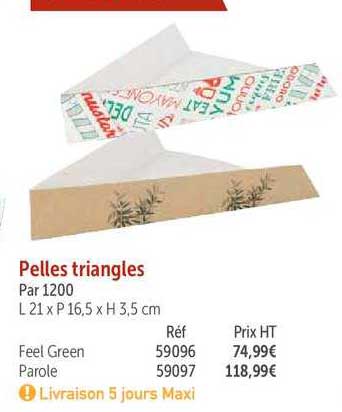 pelles triangles