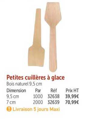 petites cuillères à glace