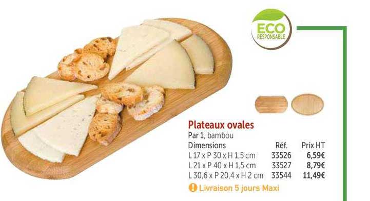 Plateaux Ovales