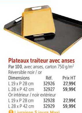 Plateaux Traiteur Avec Anses
