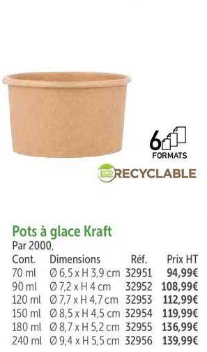 Pots à Glace Kraft
