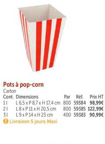 pots à pop corn