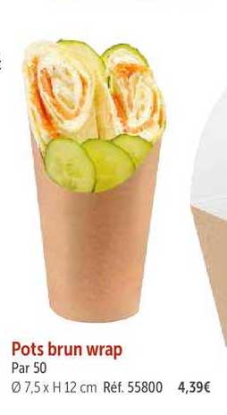 pots brun wrap