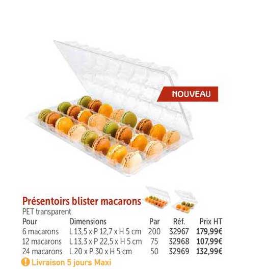 présentoirs blister macarons