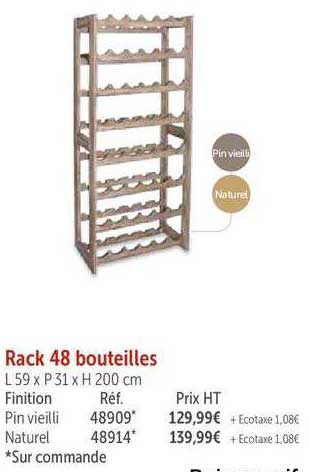 rack 48 bouteilles