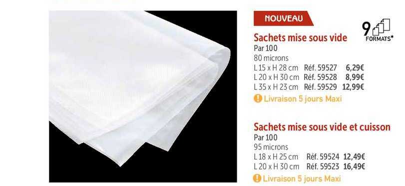 sachets mise sous vide sachet mise sous vide et cuisson
