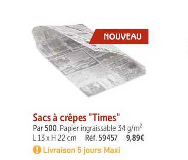 sacs à crêpes times