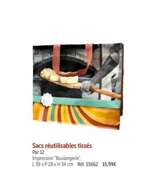 Sacs Réutilisables Tissé