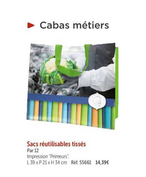 sacs réutilisables tissés
