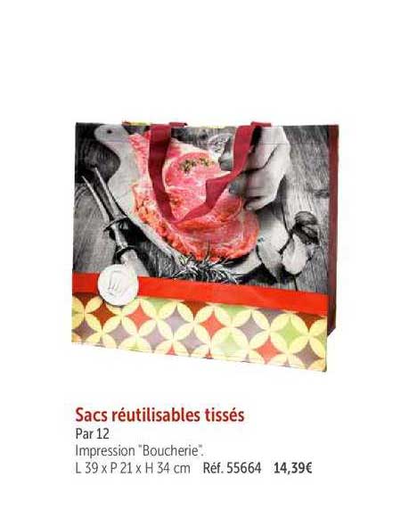 sacs réutilisables tissés
