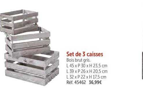 set de 3 caisses