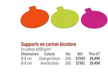 Supports En Carton Bicolore