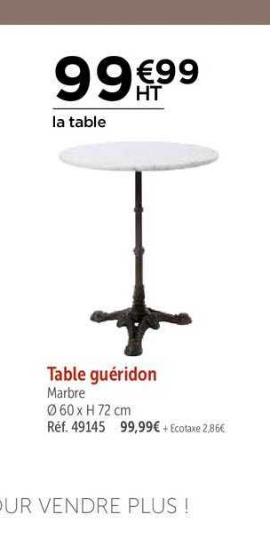 table guéridon